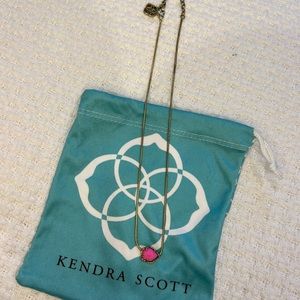 Kendra Scott pink stone necklace